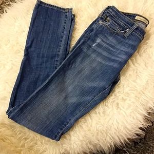 AG skinny jeans, slightly distressed. 26R